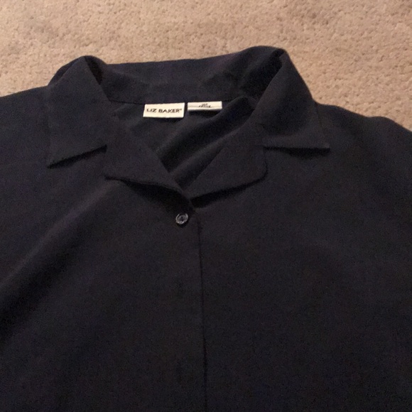 Liz Baker Women’s button down shirt sleeve 16P - Picture 2 of 4